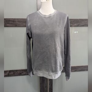 Cotton Citizen ombre zip side crew neck